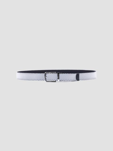Paul & Shark REVERSIBLE ELASTIC BELT WITH LEATHER TRIMS
