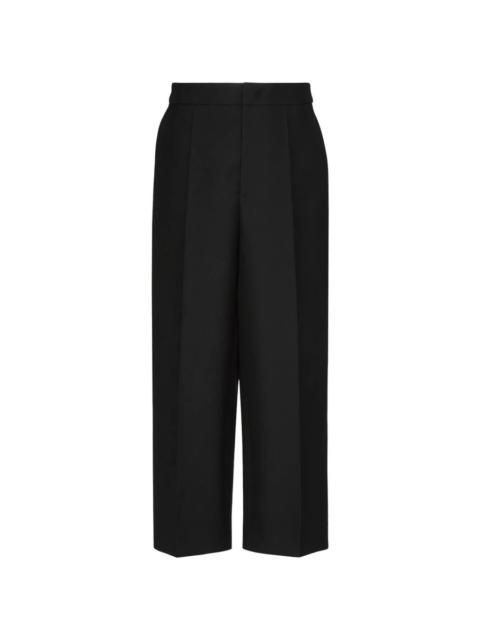 Valentino Valentino Cropped Wide-Leg Trousers