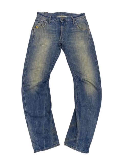 Other Designers OG🔥G STAR RAW BANANA CURVED DISTRESSED DENIM JEANS RARE