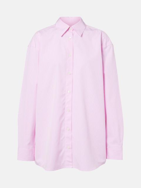TOTEME Striped cotton poplin shirt