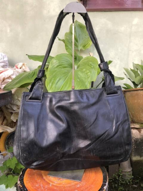 Other Designers Gucci × Leather × Vintage - Authentic Vintage Gucci Black Lampo Zipper