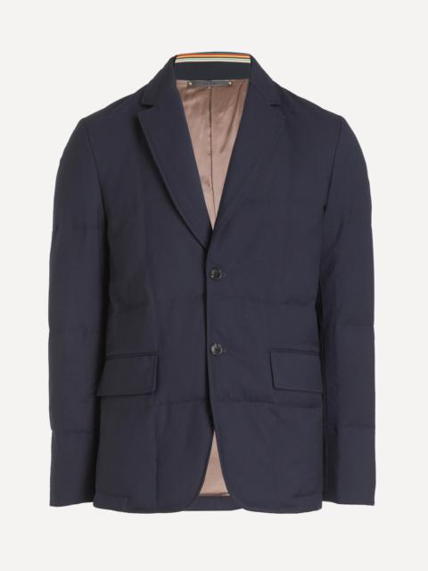 Paul Smith Navy Blue Quilted Blazer