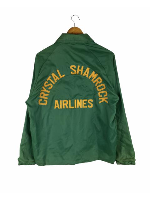 Other Designers Vintage - 🔥SALE🔥VINTAGE CRYSTAL SHAMROCK AIRLINE COACH JACKET