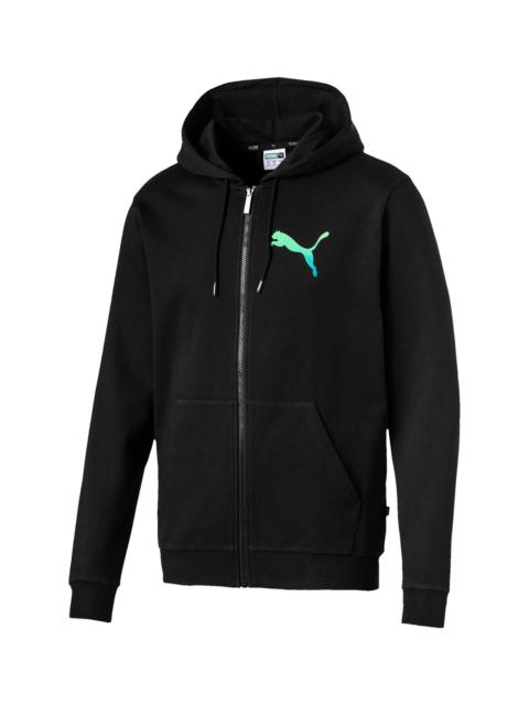 PUMA SUMMER LOGO FULL ZIP HOODIE "Black"
