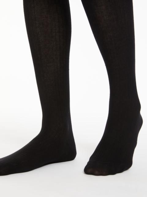 ZAVORRA Ribbed cotton tights