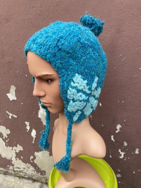 Other Designers Vintage - Vintage Knitted Earflat Beanie Hat