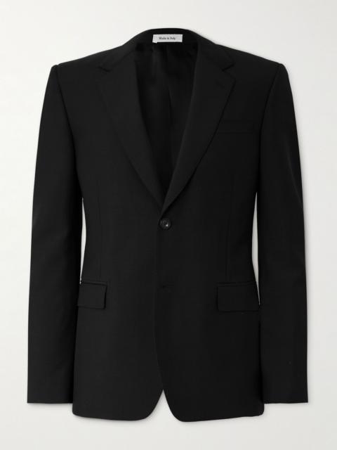 Alexander McQueen Wool and Mohair-Blend Suit Jacket Black