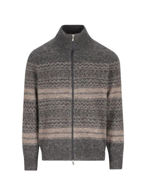 Brunello Cucinelli Brunello Cucinelli Men Wool Zipped Cardigan