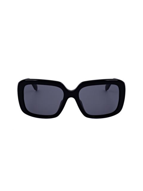 adidas Adidas Ladies Black Rectangular Sunglasses OR0065-2