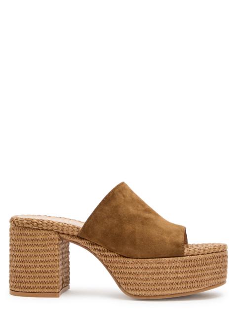 Gianvito Rossi Gianvito Rossi Suede Espadrille Sandals