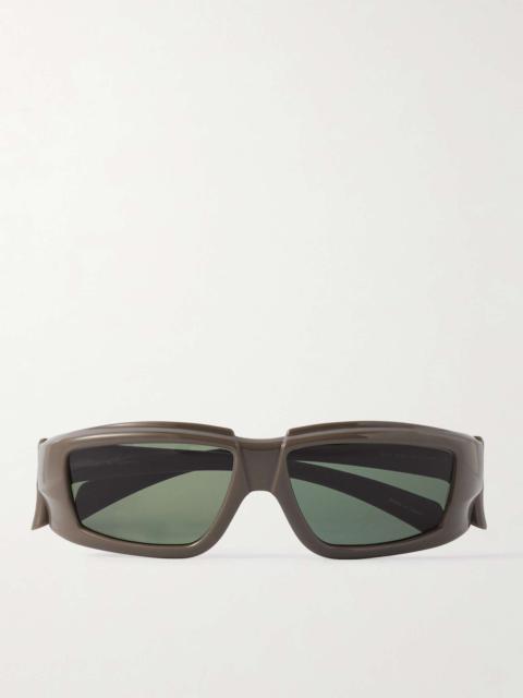 Wrap D-Frame Acetate Sunglasses