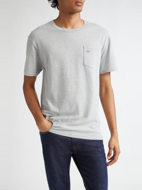 Noah Noah Core Logo Cotton Pocket T-Shirt in Heather Grey at Nordstrom