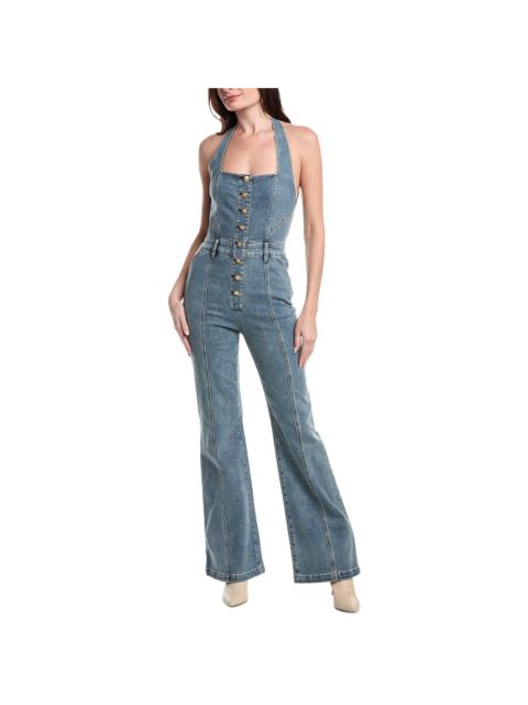 Alice + Olivia alice + olivia Pennie Denim Bustier Jumpsuit