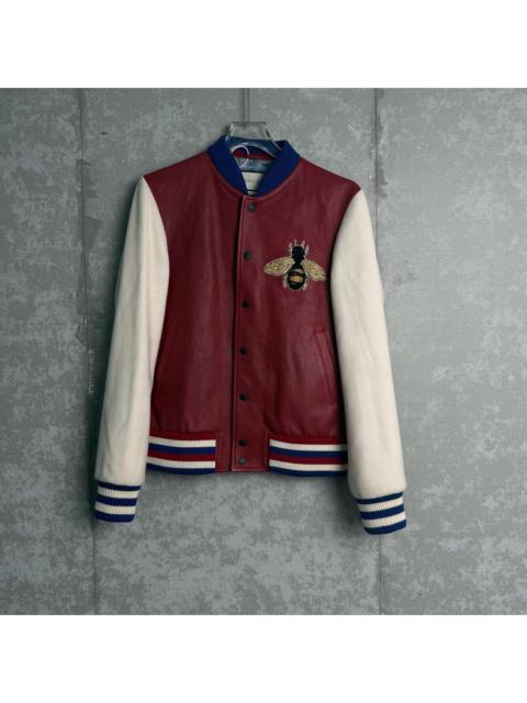GUCCI Gucci Embroidered Varsity Wool Jacket