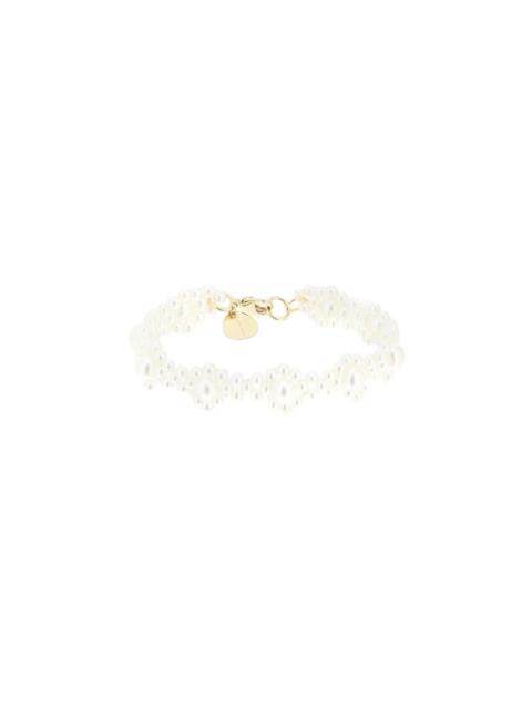 Simone Rocha BRACELET WITH DAISY-SHAPED BEADS