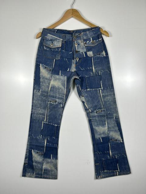 Other Designers Super Lovers - 🔥Vintage Y2K Super Lover Pacthwork Flared Denim