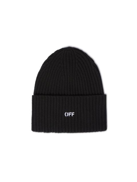 Off-White Black Stamp Loose Beanie