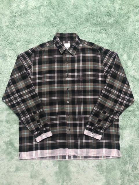SOPHNET. UNIFORM EXPERIMENT SPOHNET. FLANNEL SHIRT SINGLE POCKET