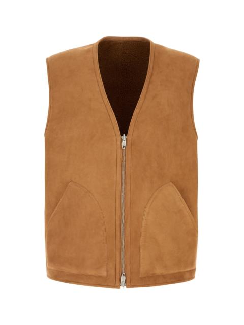UMITBENAN Camel shearling vest