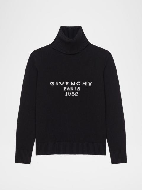 Givenchy Turtleneck Logo Wool-Cashmere Sweater