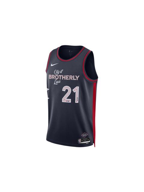Nike Nike Dri-Fit NBA Swingman Joel Embiid Philadelphia 76Ers City Edition 2023/24 Jersey Black