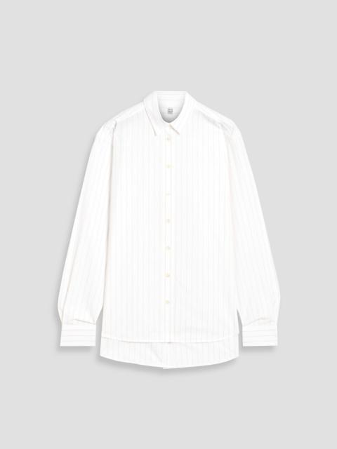 TOTEME Pinstriped cotton-poplin shirt