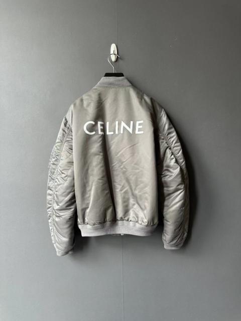 CELINE Celine flight jacket with logo on the back