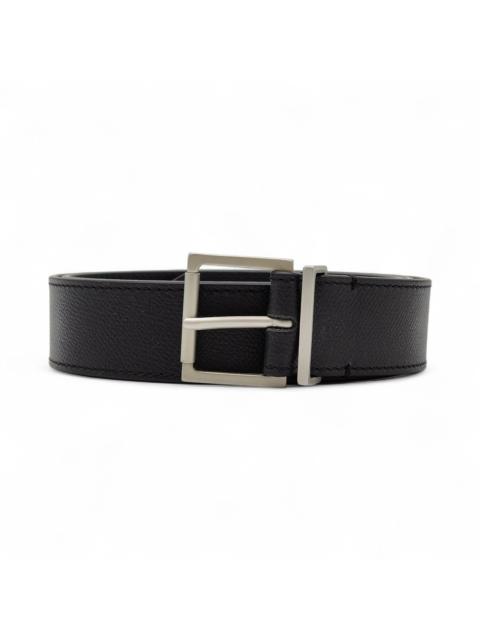 Maison Margiela S35TP0399 Calf Leather Belt For Men Black 90cm - New