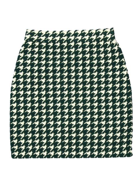 Burberry Burberry Houndstooth Elasticated Waist Mini Skirt