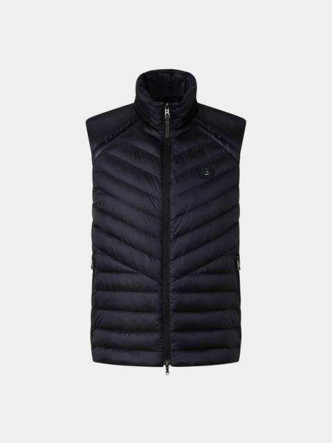 BOGNER Lasse lightweight down vest in Navy blue