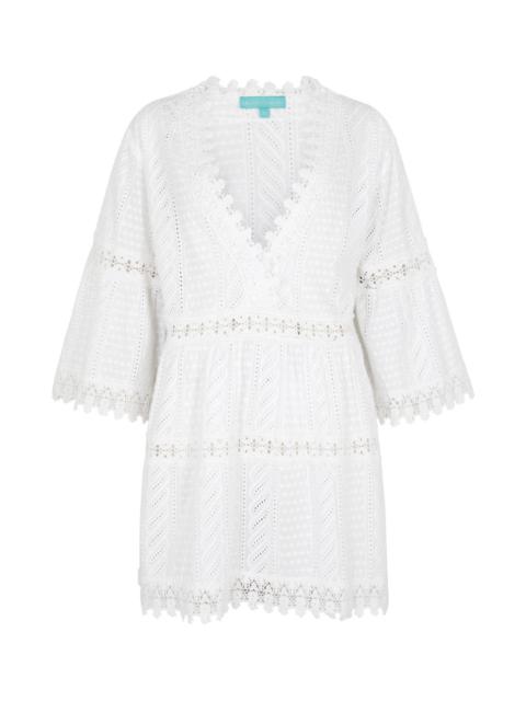 MELISSA ODABASH Victoria broderie-anglaise cotton kaftan