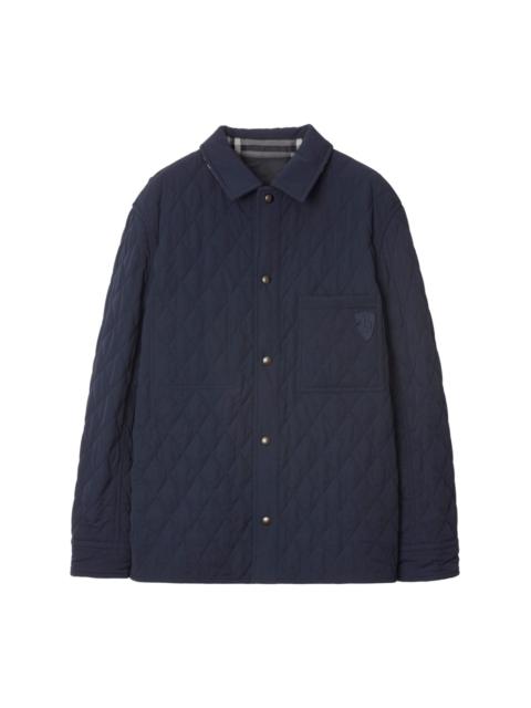 reversible quilted overshirt