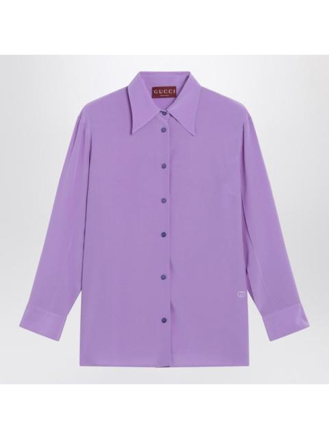 GUCCI Gucci Purple Silk Shirt Women