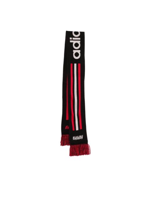 adidas x Avavav Souvenir striped fringed scarf