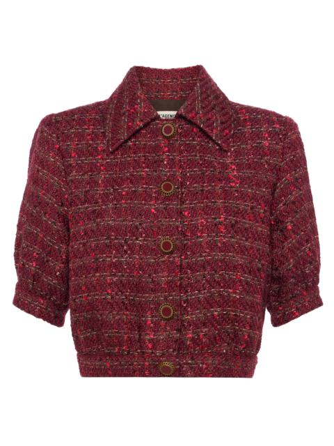 L'AGENCE Cove Cropped Tweed Jacket