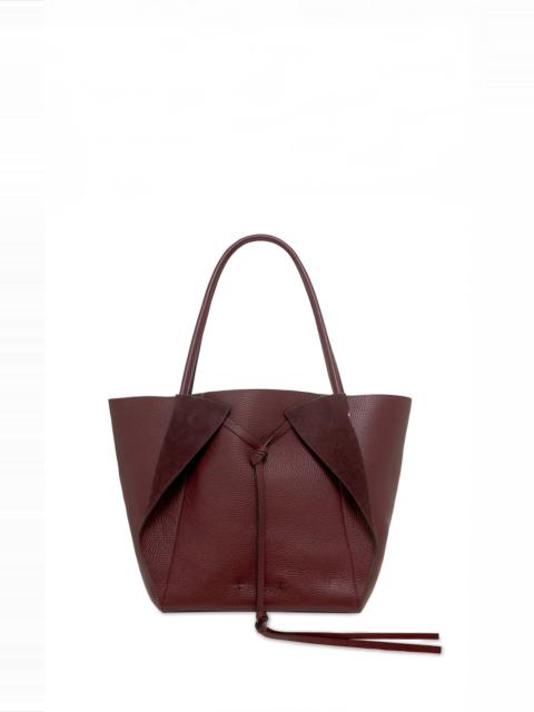 GABRIELA HEARST Marija Tote Bag in Bordeaux Textured Leather