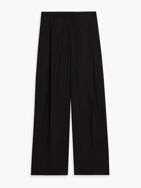 Oscar de la Renta Wool and mohair-blend wide-leg pants