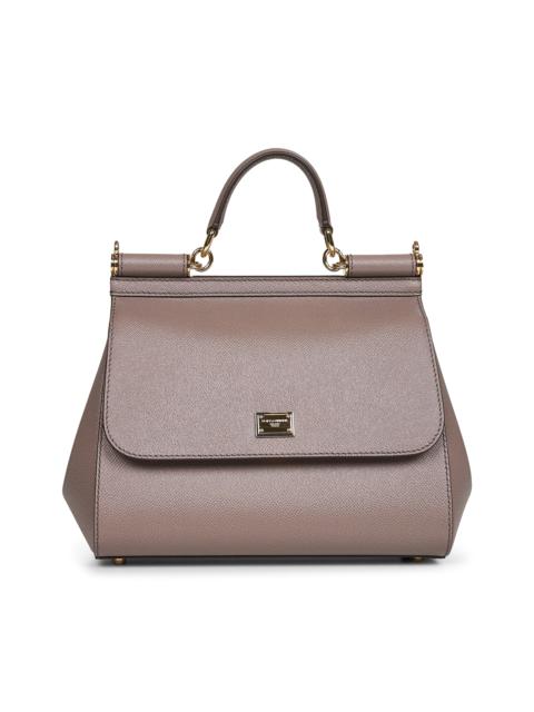 Dolce & Gabbana Taupe large Sicily handbag