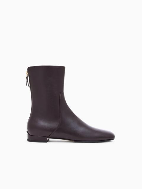 GIORGIO ARMANI LEATHER ANKLE BOOTS