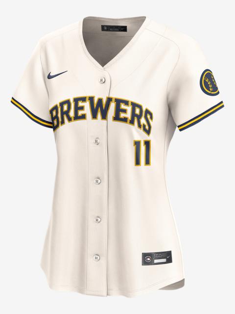 Nike Jackson Chourio Milwaukee Brewers Women’s Nike Dri-FIT ADV MLB Limited Jersey