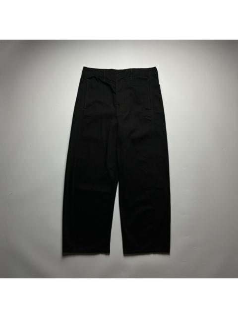 Lemaire Lemaire Twisted Baggy Pants in Denim - Heavy Black Denim