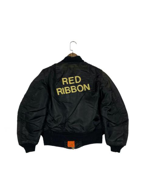 Other Designers Vintage Alpha Industries Red Ribbon Reversible Jacket
