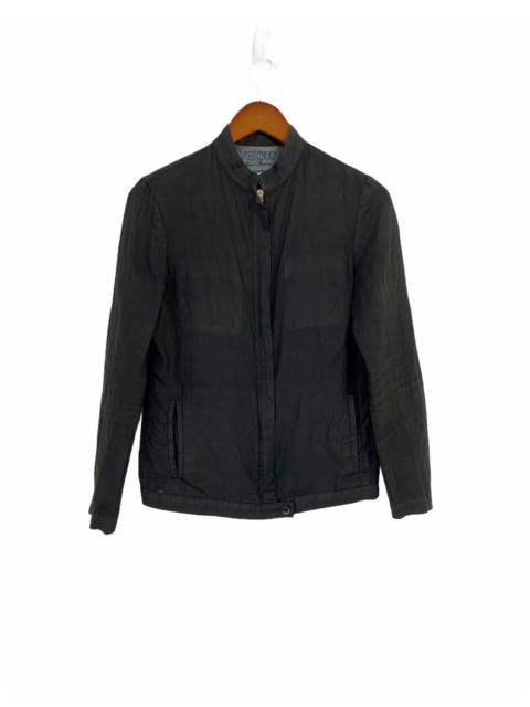 Other Designers Versus Versace Linen Jacket Black Color Design
