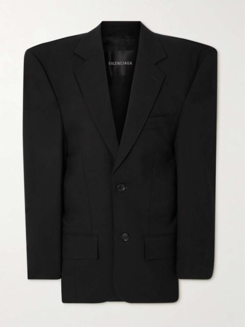 Oversized wool blazer