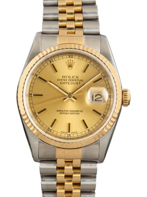 ROLEX Rolex Datejust 36 Ref 16233 Steel & Gold