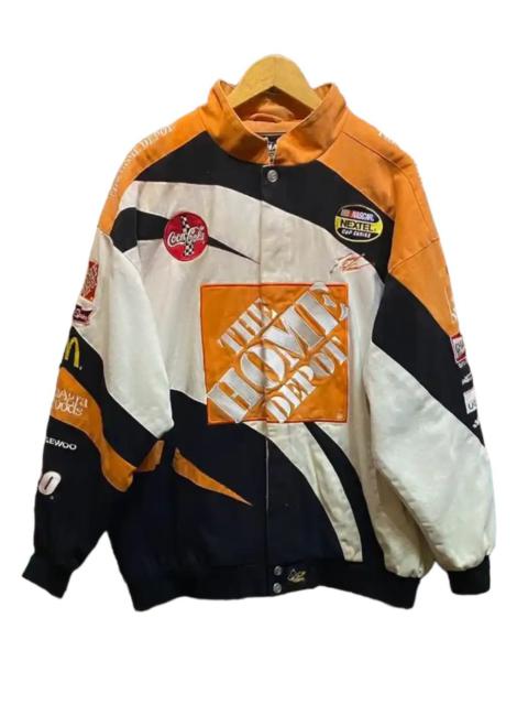 Other Designers Vintage - Vintage Nascar Varsity Jacket Jems X Wea