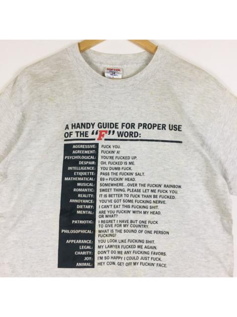 Other Designers Vintage Fucking Word Single Stitch