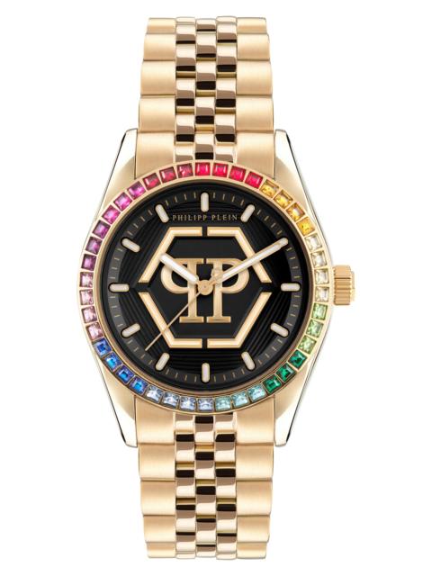 PHILIPP PLEIN Date Superlative Bracelet Watch, 38mm