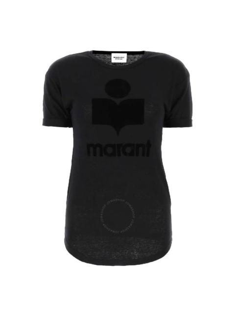 Isabel Marant Etoile Koldi Linen Logo T-Shirt
