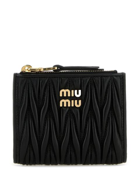 Miu Miu Miu Miu Women Black Leather Wallet